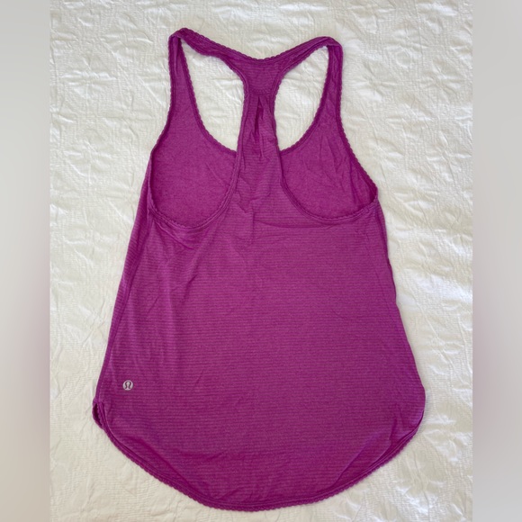 Lululemon pink silver infused tank top. - Picture 1 of 4